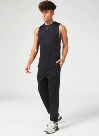 Squatwolf MT041140001 Lightweight Tank Siyah Erkek Atlet