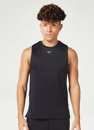 Squatwolf MT041140001 Lightweight Tank Siyah Erkek Atlet