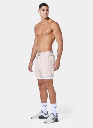 Squatwolf ML042230914 Foundation 2-In-1 5 Sh Bej Erkek Şort