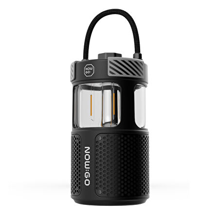 NowGo F1 20W Bluetoooth Hoparlör Taşınabilir Powerbank Kamp Feneri Siyah