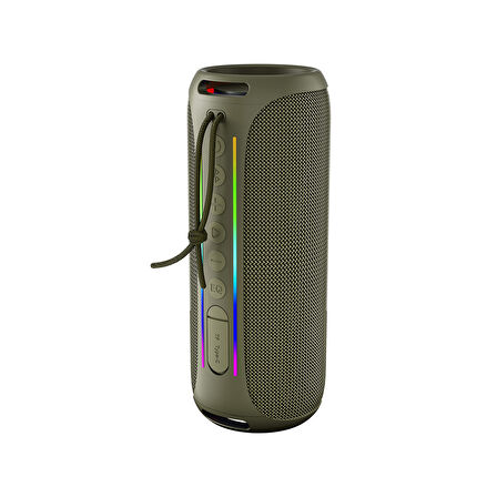 NowGo F6 20W RGB Speaker Su Geçirmez Taşınabilir Kablosuz Bluetooth Hoparlör Yeşil
