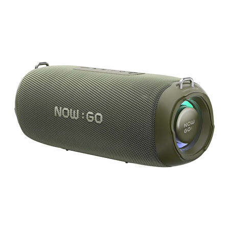 NowGo F8 40W RGB Speaker Su Geçirmez Taşınabilir Kablosuz Bluetooth Hoparlör Yeşil