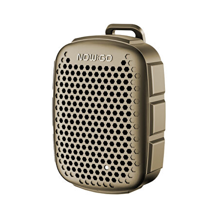 NowGo Lava Clip 5W Klipsli Su Geçirmez Taşınabilir Mini Bluetooth Hoparlör Kahverengi