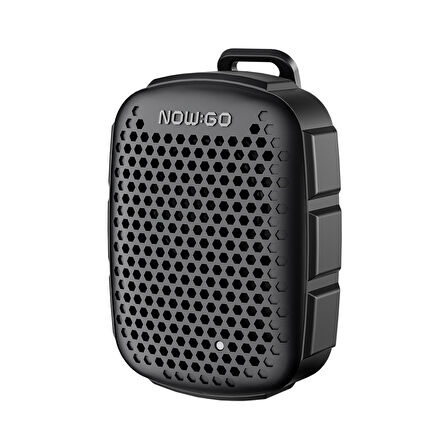 NowGo Lava Clip 5W Klipsli Su Geçirmez Taşınabilir Mini Bluetooth Hoparlör Siyah