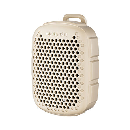 NowGo Lava Clip 5W Klipsli Su Geçirmez Taşınabilir Mini Bluetooth Hoparlör Bej