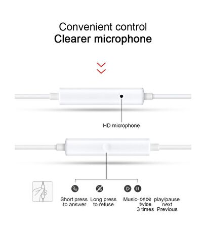 Oppo MH135 3.5mm Jack Mikrofonlu Kulak Içi Kulaklık