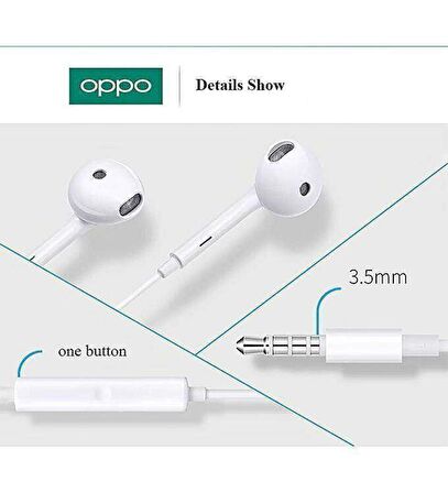 Oppo MH135 3.5mm Jack Mikrofonlu Kulak Içi Kulaklık