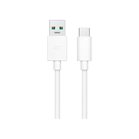 Oppo DL129 USB Type-C Şarj ve Data Kablosu Beyaz 1 Metre