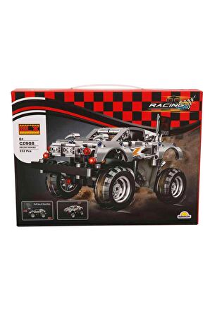 232 Parça Metal Heyecanı: BLX Racing Metal Yarış Arabası