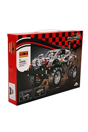 232 Parça Metal Heyecanı: BLX Racing Metal Yarış Arabası