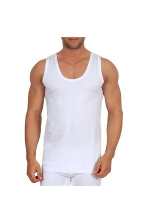 Erkek %100 Pamuklu Penye Atlet 6'lı Paket