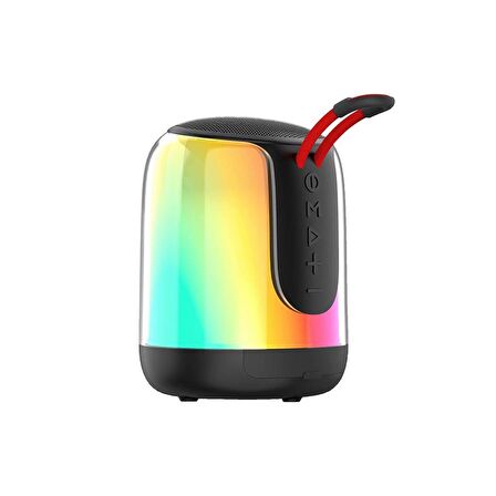 Doppler Music Box Ledli Bluetooth Hoparlör Siyah