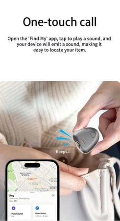 Locator Bluetooth Takip Cihazı Smart Tracker Gri APPLE MFI Uyumlu Smart Tag Su geçirmez