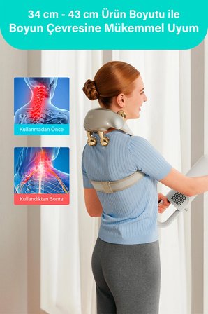 SKG H7 Ultra-E Boyun ve Omuz Masaj Aleti, Geleneksel Shiatsu Masaj Deneyimi, Isı ve Yoğurma Fonksiyonu, Çoklu Masaj Programı, Şarjlı Taşınabilir Kullanım, Yumuşak Dokulu Rahat Tasarım