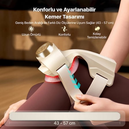 SKG WS500 Isıtmalı Diz Masaj Aleti | Titreşimli & 3D Yoğurma Masajı | 5 Masaj Modu | 3 Isı Seviyesi | Kablosuz Diz Masaj Cihazı | Kadın & Erkek | Ev ve Ofis Kullanımı