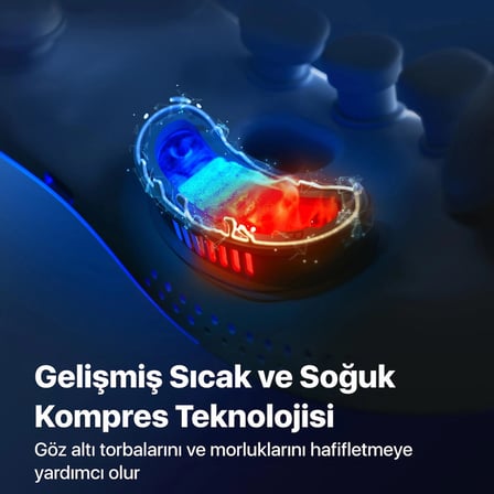 SKG KS700-E Soğuk & Sıcak Kompresli Göz Masaj Aleti | Titreşim + Hava Basıncı | Bluetooth Ses Terapisi | Akıllı Uygulama Destekli | Premium Göz Bakımı