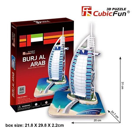 Cubic Fun Şehir / Yapı 44 Parça Çocuk Puzzle