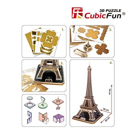 3D Puzzle Eyfel Kulesi (Büyük)