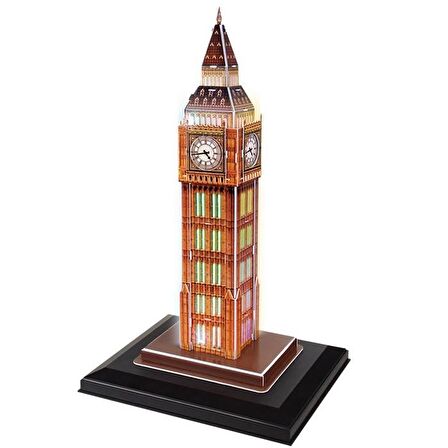 Cubic Fun 3D 28 Parça Puzzle Big Ben Saat Kulesi - İngiltere (LED Işıklı)