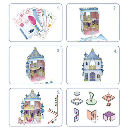 3D Puzzle Peri Masalı Şatosu