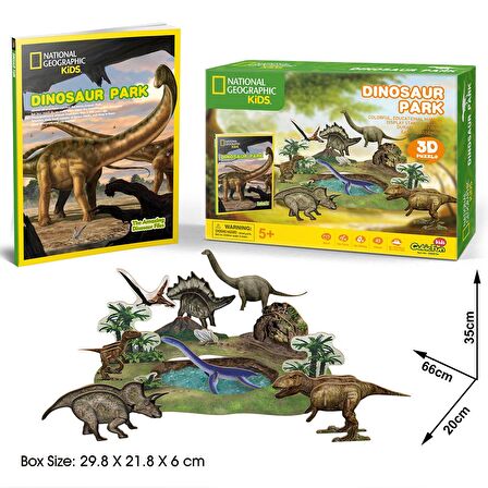 CubicFun National Geographic Kids 3D Puzzle Dinozor Parkı