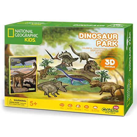 CubicFun National Geographic Kids 3D Puzzle Dinozor Parkı