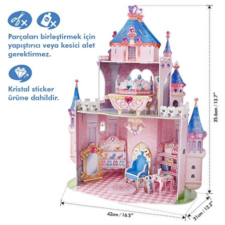 3D Puzzle Prenses Gizli Bahçe Şatosu