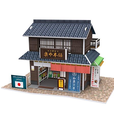 3D Puzzle Japon Şekerleme Dülkkanı 24 Parça