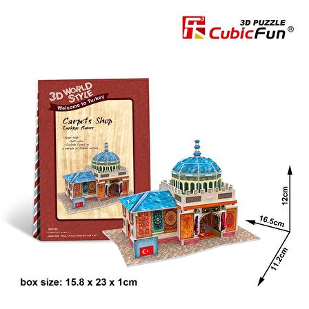 3D Puzzle/Maket Türk Halı Mağazası (26 Parça)