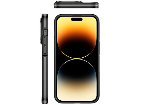 PIILI iPhone 14 Pro Strong MagSafe Telefon Kılıfı Siyah