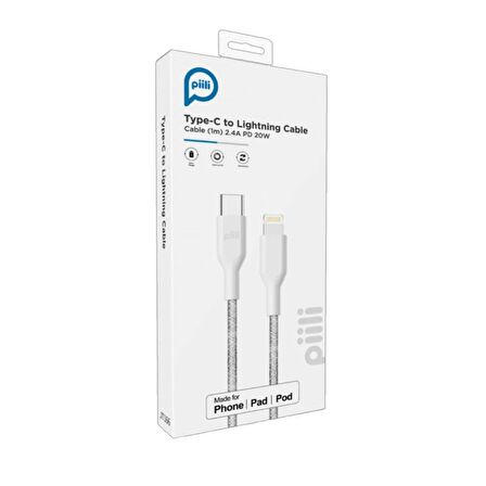 JT166 Type-C to Lightning Cable 1m.