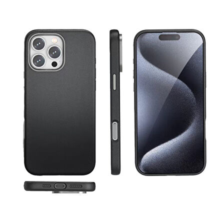 iPhone 16 Pro Leather Magsafe Kılıf
