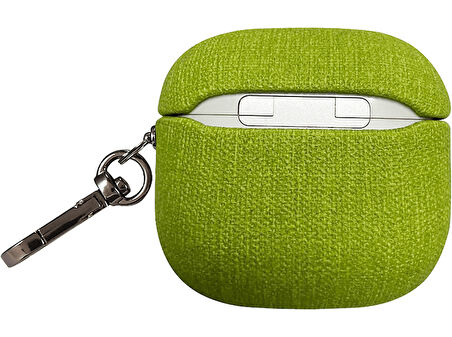 PIILI Airpods 4.Nesil Kumaş Case Kulaklık Kılıfı Yeşil