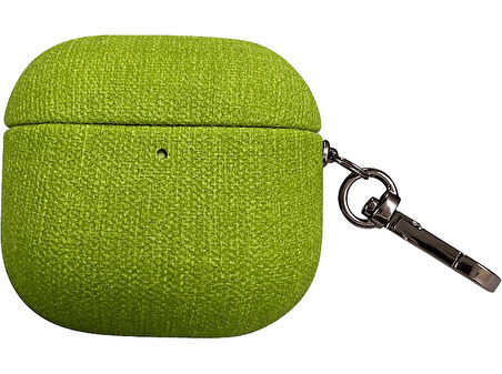 PIILI Airpods 4.Nesil Kumaş Case Kulaklık Kılıfı Yeşil