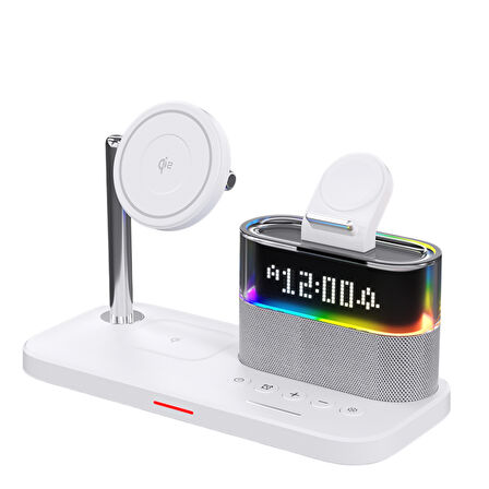  20W qi2 3 İn 1 Wi-Fi Şarj İstasyonu - Beyaz