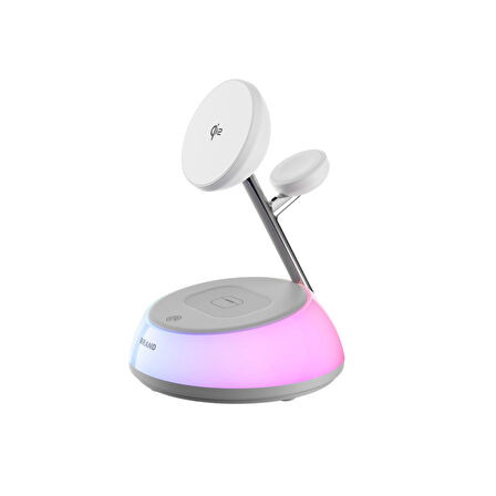Piili qi2 20W 3 İn 1 Swan Wirelles Şarj İstasyonu