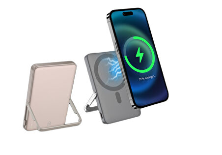 Standlı MagSafe Powerbank 5.000 Mah Gold