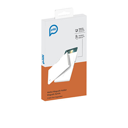 Piili Magsafe Wallet Metal Beyaz
