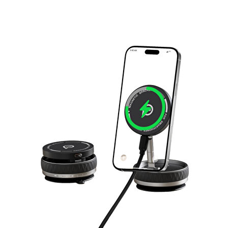 Piili Vakumlu Araç Şarjı ve Tutucu P-HOLD1