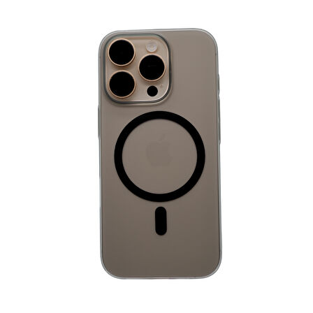 Piili ıPhone 16 Pro Ultra Slim Magsafe Kılıf Siyah