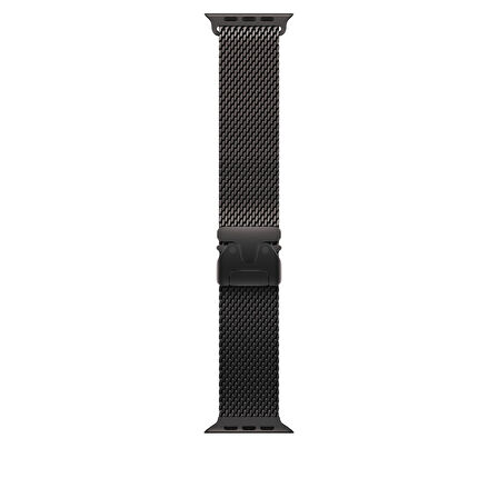 Piili Apple Watch  42-44-45-49 mm Titanyum Kayış Siyah