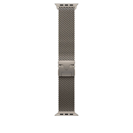 Piili Apple Watch  42-44-45-49 mm Titanyum Kayış Natürel