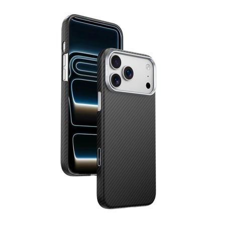 Njoyny AI Kevlar Carbon iPhone 18 Pro MagSafe Kılıf  Siyah