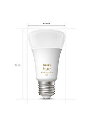 Philips Hue 3'lü Akıllı Butonlu E27 Bluetooth Özellikli Beyaz Ambiyans Akıllı Başlangıç Seti