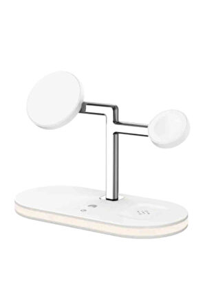 Fuchsia YM-UD23 5in1 Kablosuz Şarj Standı Led Lambalı Wireless Charging Station