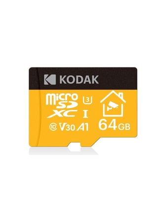 Kodak 64GB UHS-I U3/V30/A1 Güvenlik Kamerası İçin Micro SD Kart KI330