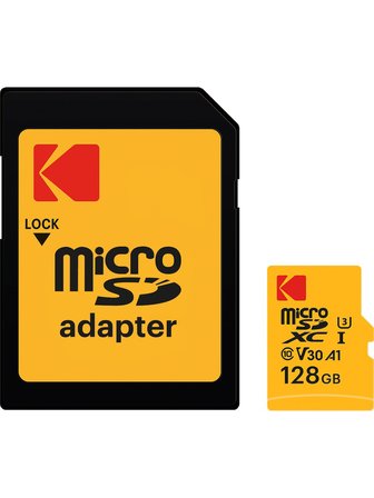 Kodak 128GB UHS-I U3/V30/A1 Güvenlik Kamerası İçin Micro SD Kart KI330