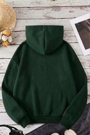 Unisex Baskılı Oversize Hoodie Kapüşonlu Sweatshirt