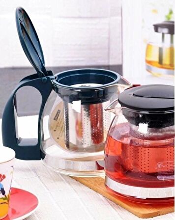 YAKUT 8510 SÜZGEÇLİ CAM DEMLİK 700 ML