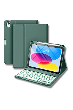iPad 11. Nesil A16 çipli 2024 2025 Uyumlu Klavyeli Tablet Kılıfı